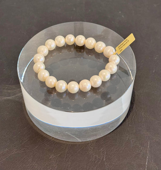 Armband Süsswasserperle weiss