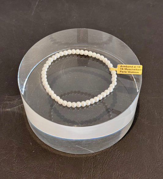 Armband Muschelkernperle Weiss