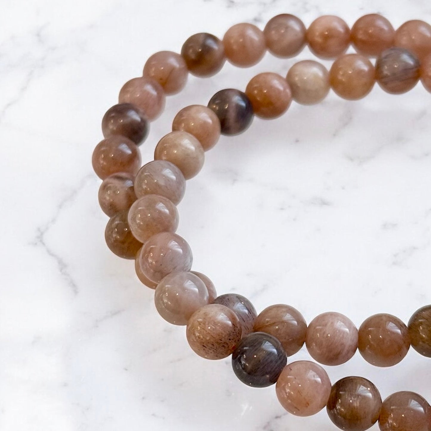 Armband aus Black Moonstone