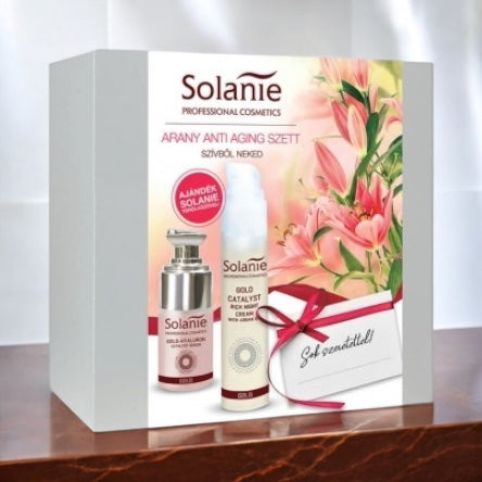 Solanie Gold Anti-Aging Geschenkset - mit Handtuch