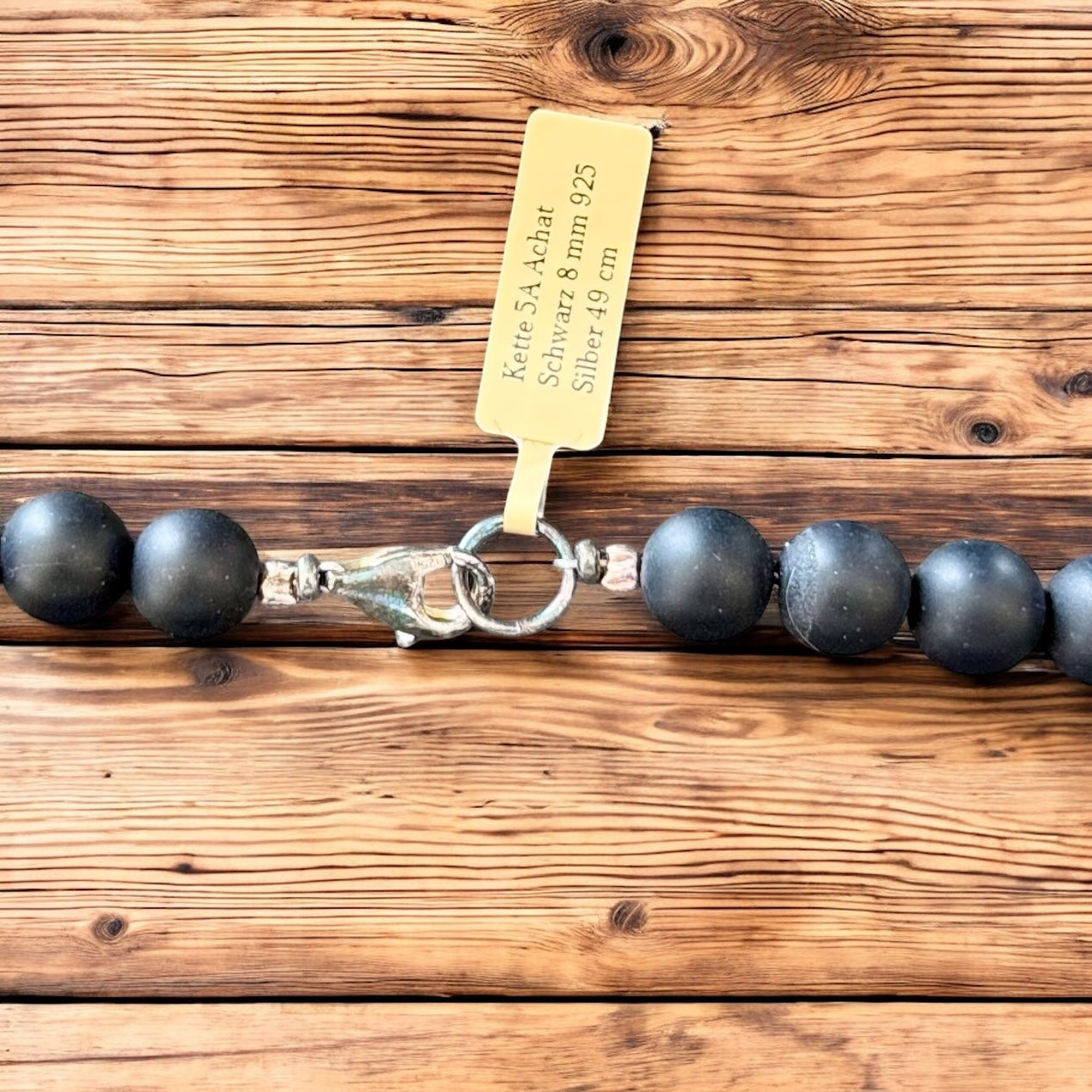 Halsketten aus 5A Black Achat