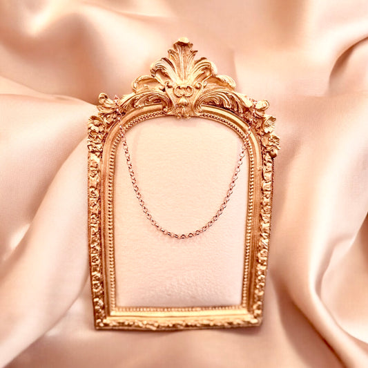 Halskette 925er Silber 18k Rosegold vergoldet - Erbsenkette