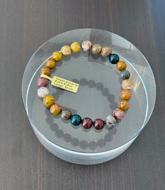 Armband aus Ocean Achat Grün