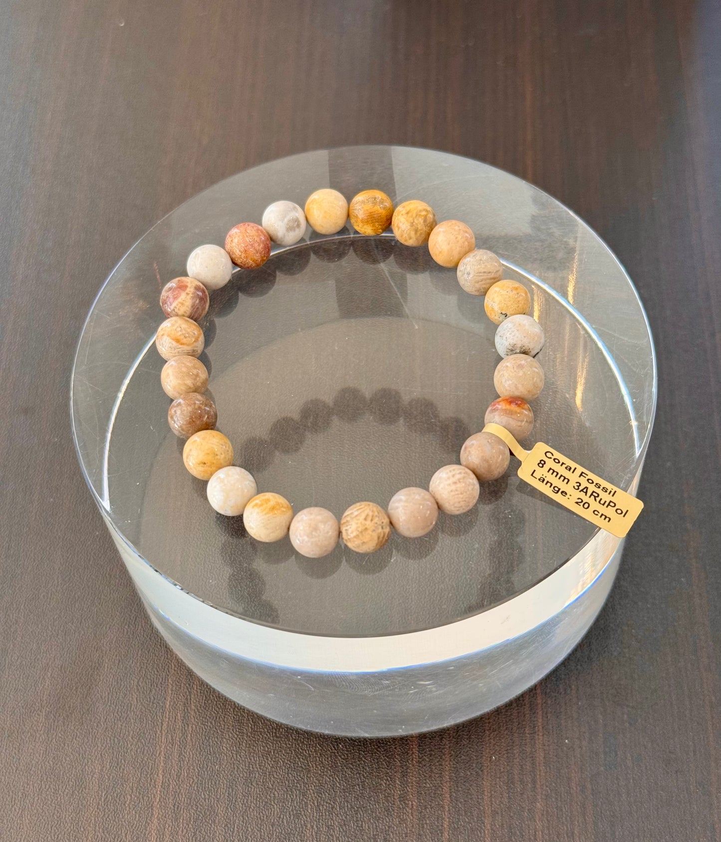 Armband aus Coral Fossil
