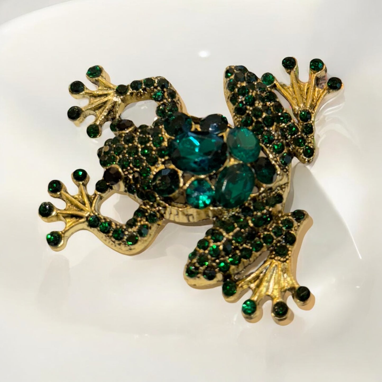 Brosche Frosch