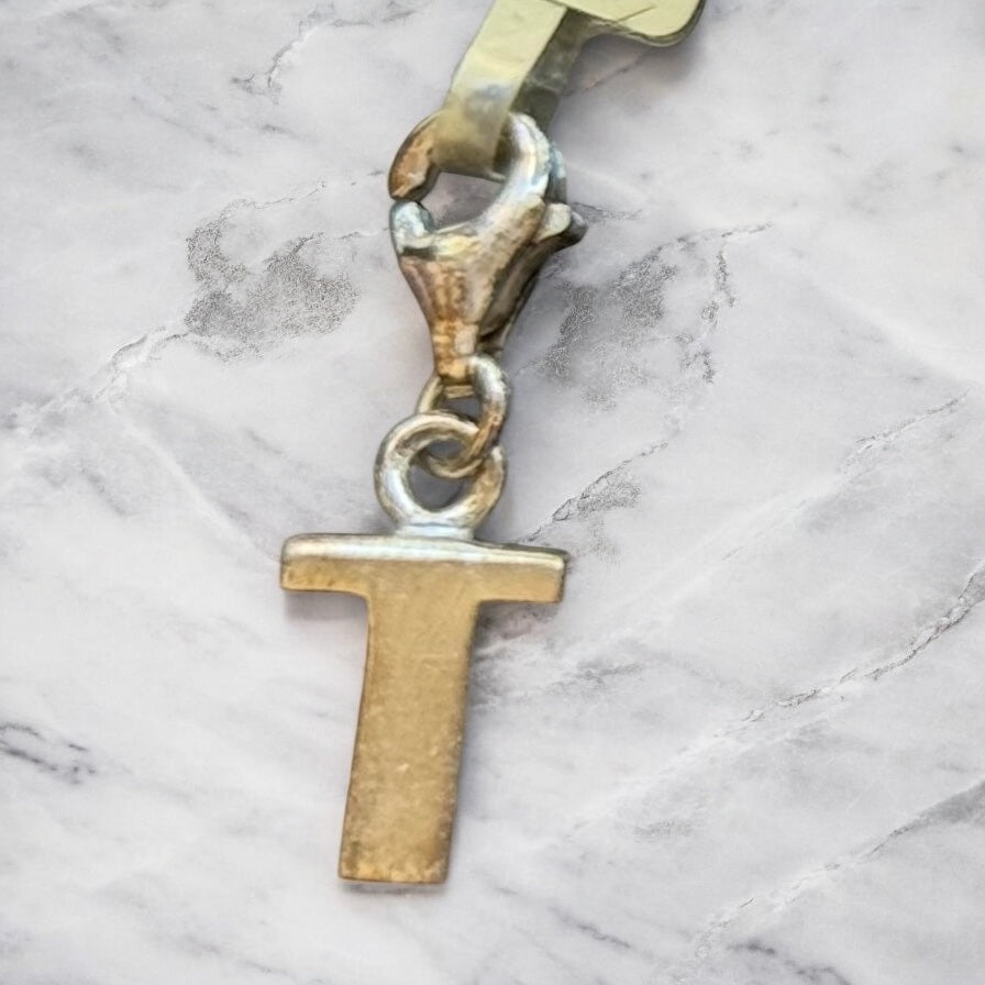 Anhänger Charm 925er Silber Buchstabe „T“